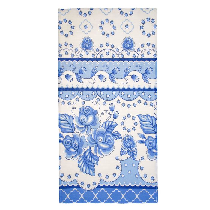 Полотенце вафельное «Гжель», размер 38х73 см