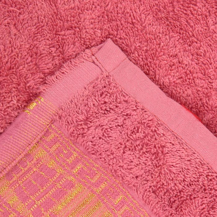 Накидка махровая на липучке «Элитная», цвет пыльная роза, размер 67х104 см