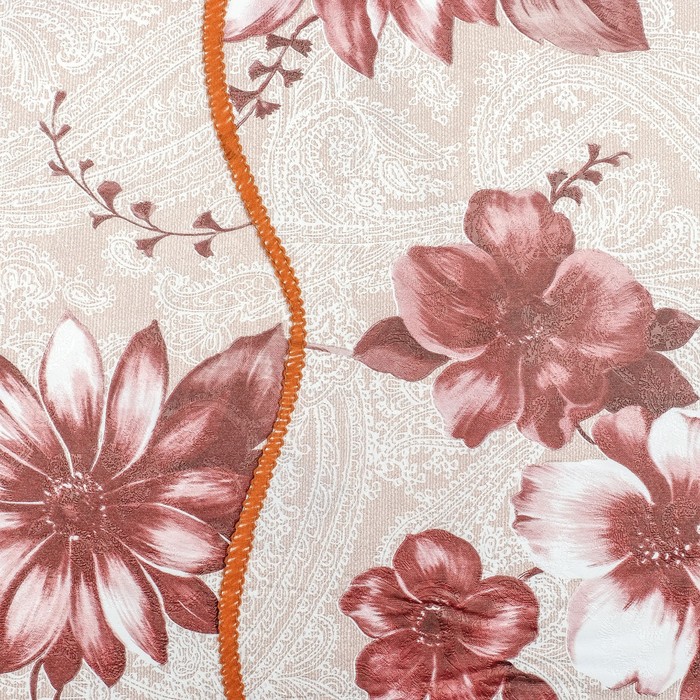 Скатерть винил на основе с фигурным краем, цвет МИКС, размер 152х228 см