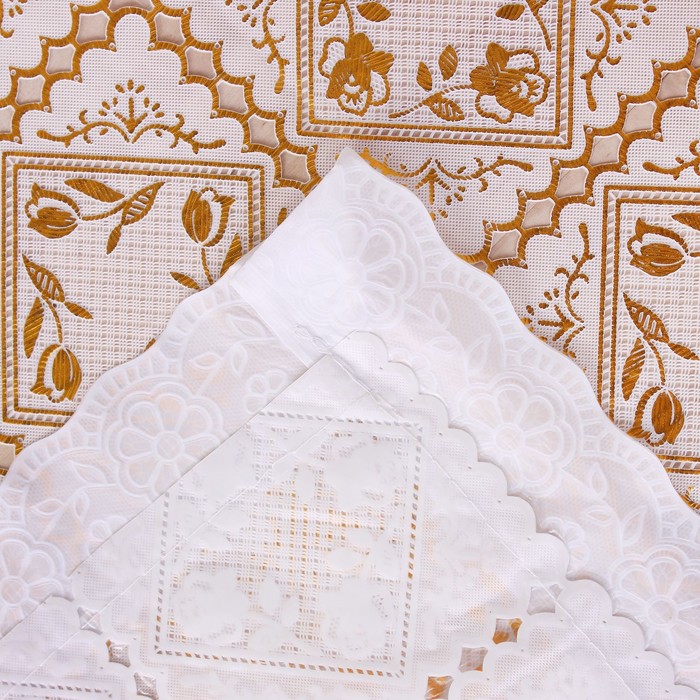 Скатерть «Праздничная» золото, размер 140х220 см