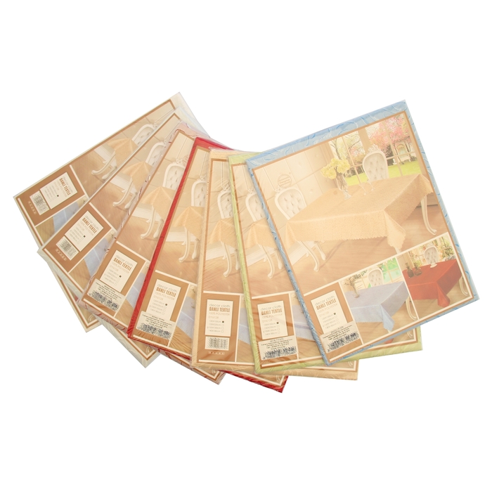 Скатерть «Клеточка/узор» тканевая, цвет МИКС, размер 120х152 см