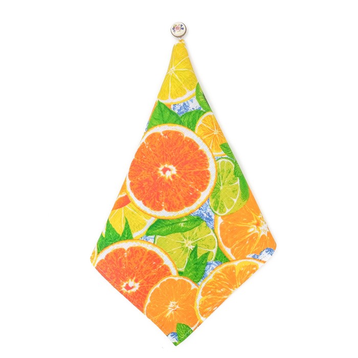 Полотенце вафельное «Фруктики», размер 38х73 см