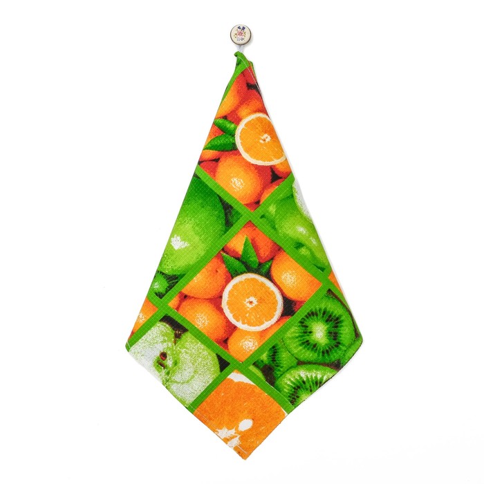 Полотенце вафельное «Фруктики», размер 38х73 см