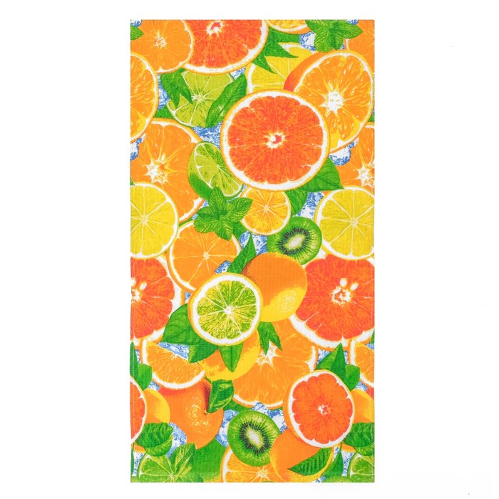 Полотенце вафельное «Фруктики», размер 38х73 см