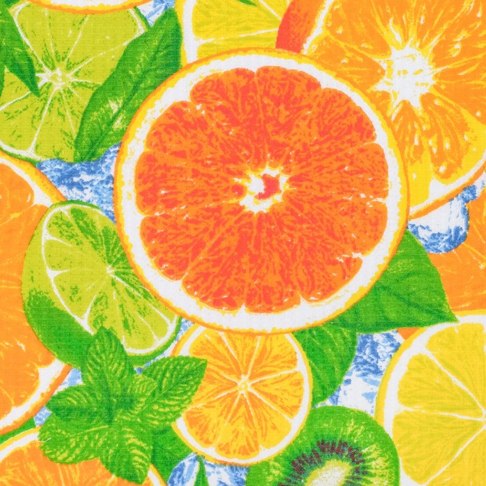 Полотенце вафельное «Фруктики», размер 38х73 см