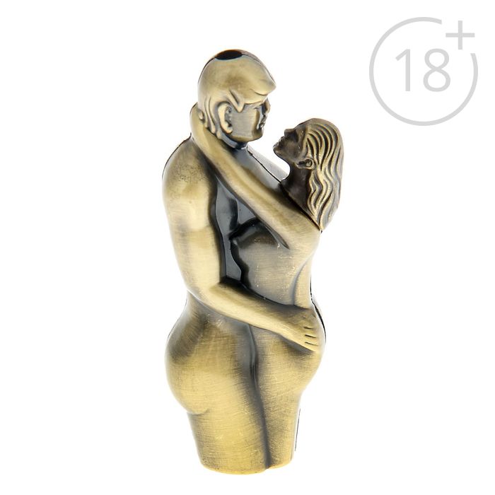 Зажигалка «Влюбленная парочка», пьезо, 3,5x8,5 см, микс