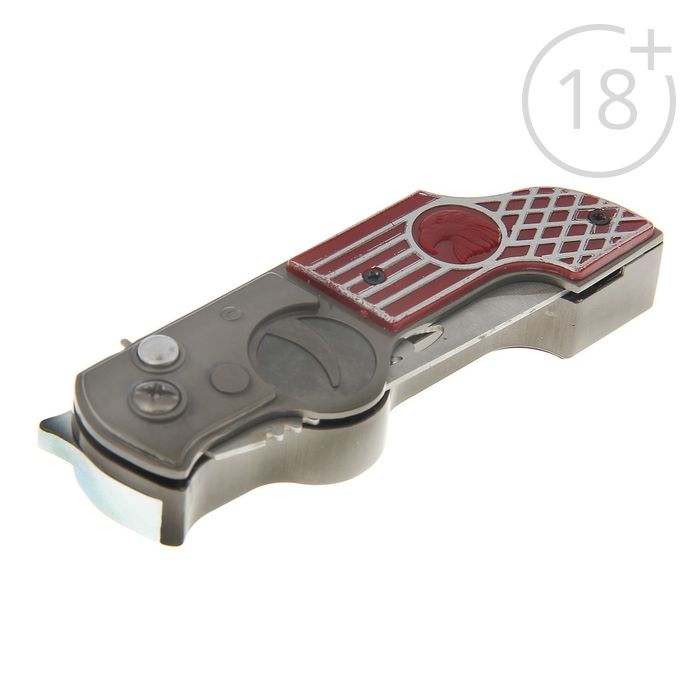 Зажигалка-нож «Пистолет», пьезо, с фиксатором