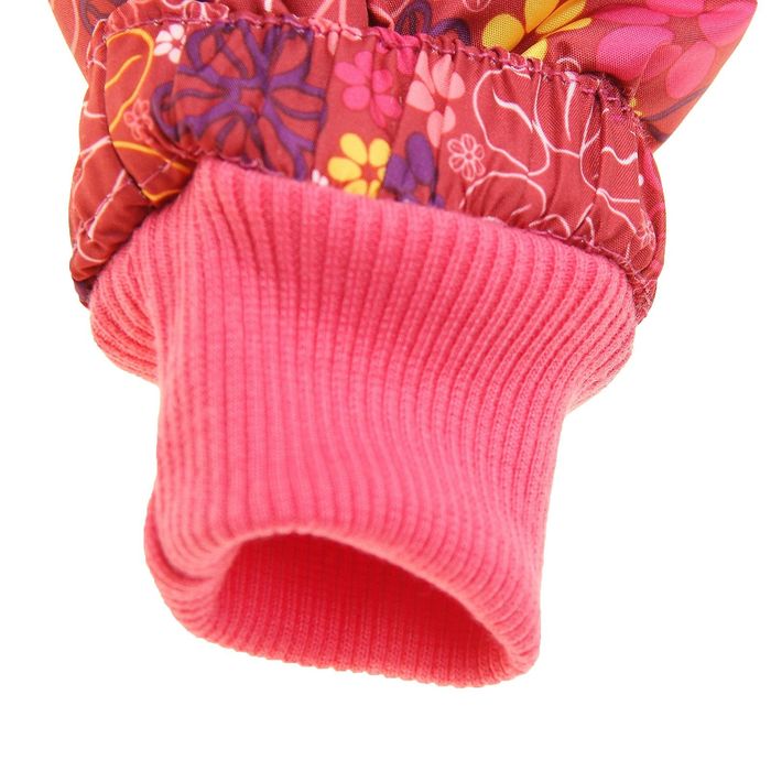 Костюм для девочки "Цветы", рост 98 см (26), цвет бордовый