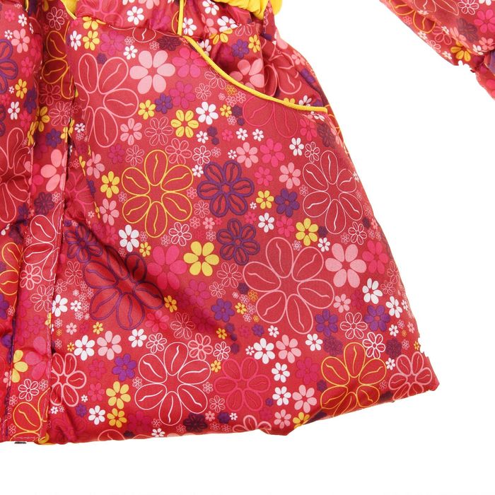 Костюм для девочки "Цветы", рост 98 см (26), цвет бордовый