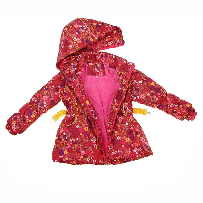 Костюм для девочки "Цветы", рост 98 см (26), цвет бордовый