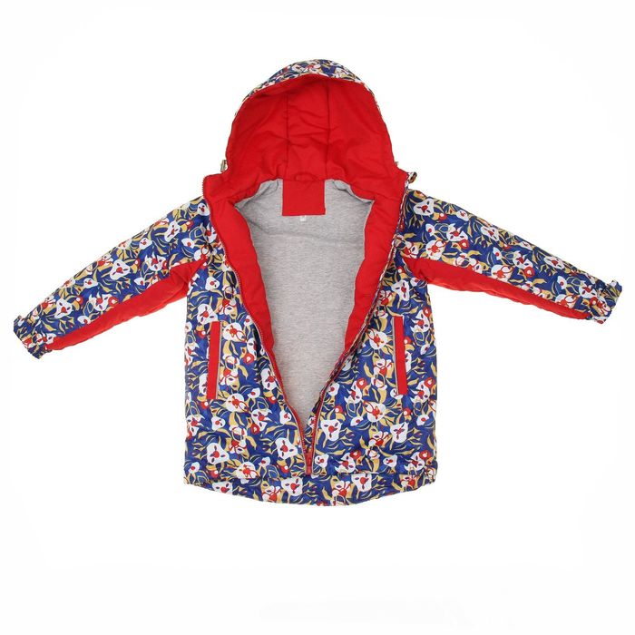 Костюм для девочки "Настёна", рост 98 см (24), цвет синий/красный