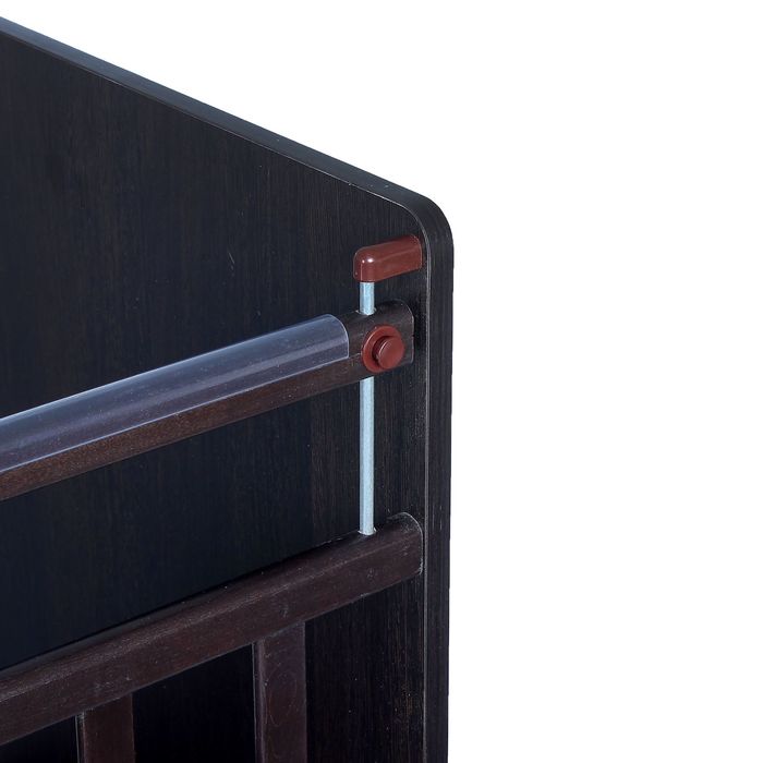 Детская кровать-трансформер СКВ-9 «Птички» на маятнике, цвет венге/бежевый