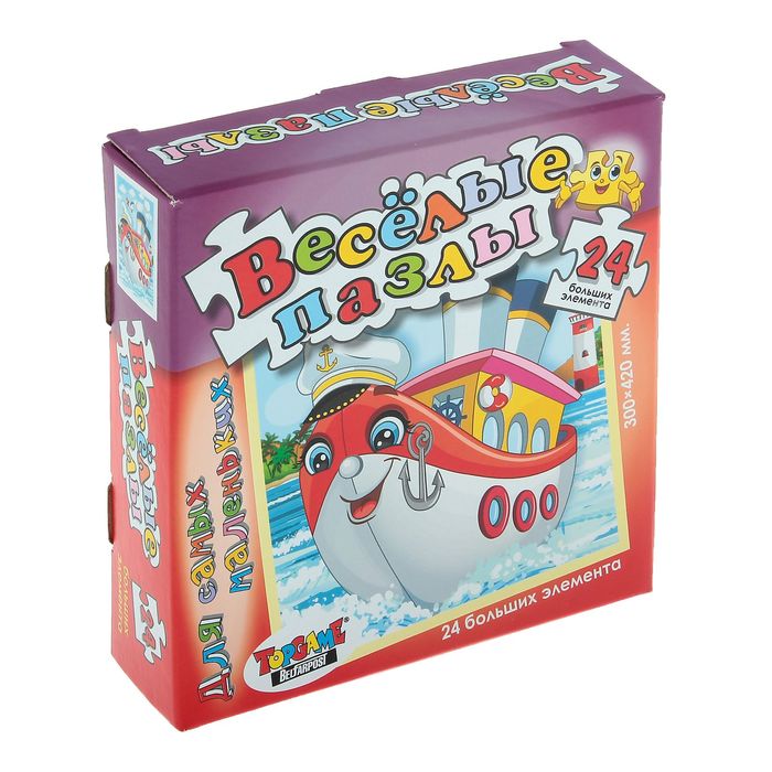 Пазлы "Пароходик", 24 элемента