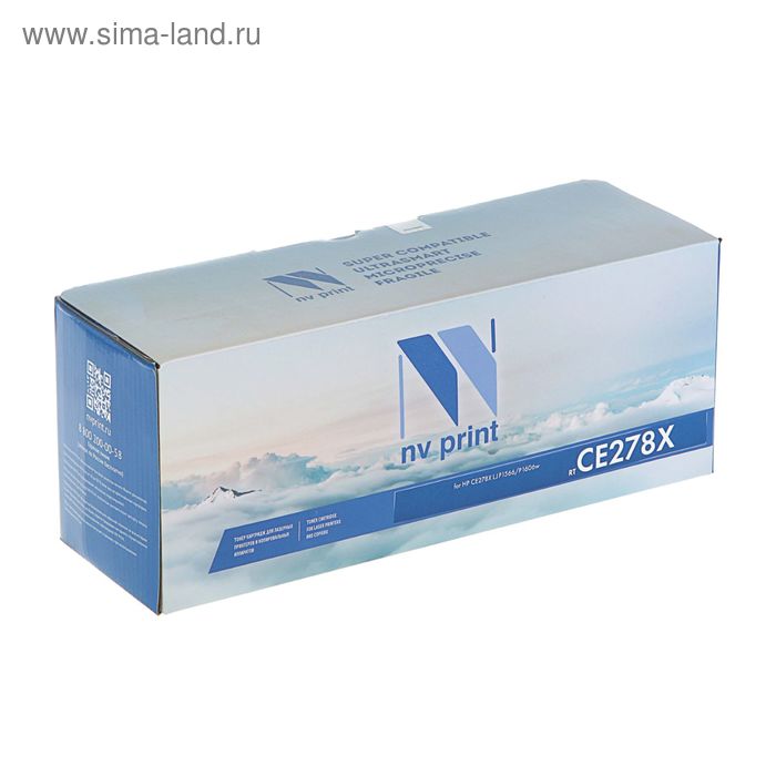 

Картридж NV PRINT CE278X для HP LaserJet Pro P1566/M1536dnf/P1606 (2500k), черный