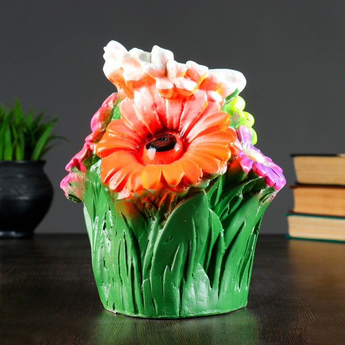 Копилка "Букет гербер" 20х18см МИКС