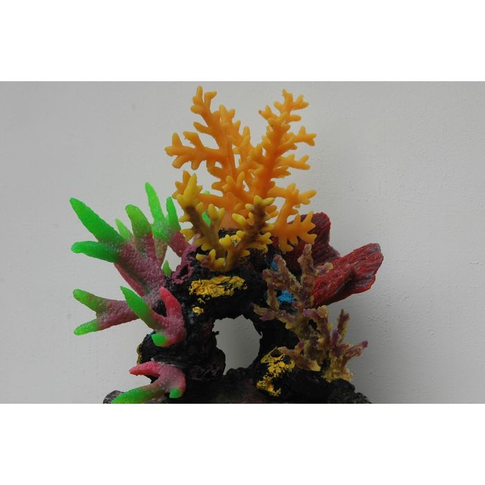 Композиция из кораллов пластик+силикон 19х18х18см (SH9607A)