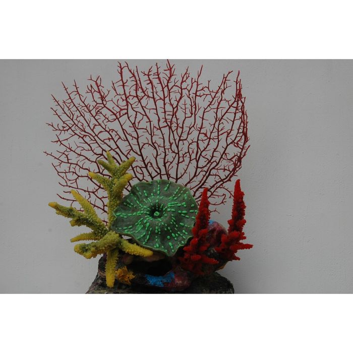 Композиция из кораллов пластик+силикон 24.5х20х26см (SH9606A)