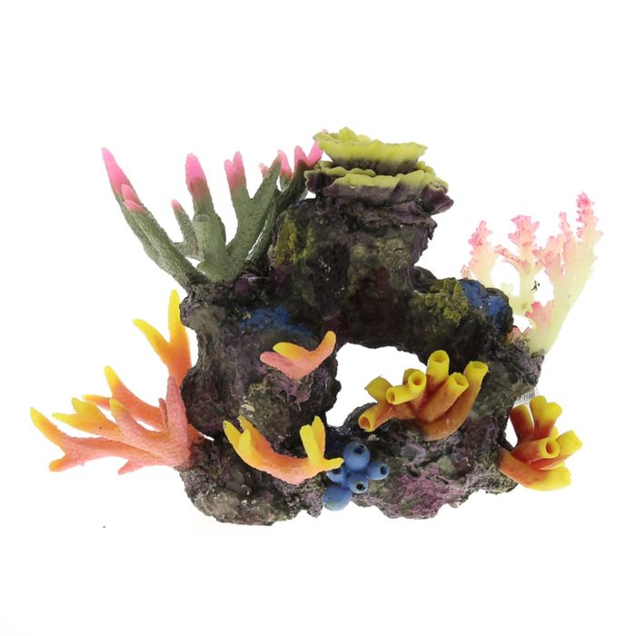 Композиция из кораллов пластик+силикон 26х18х29см (SH9605)