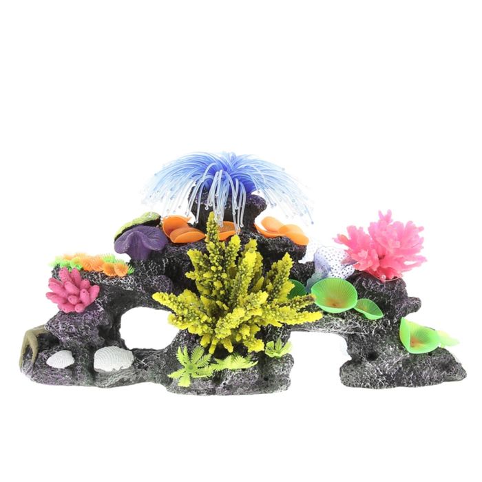 Композиция из кораллов пластик+силикон 40х20х20см (SH026A)