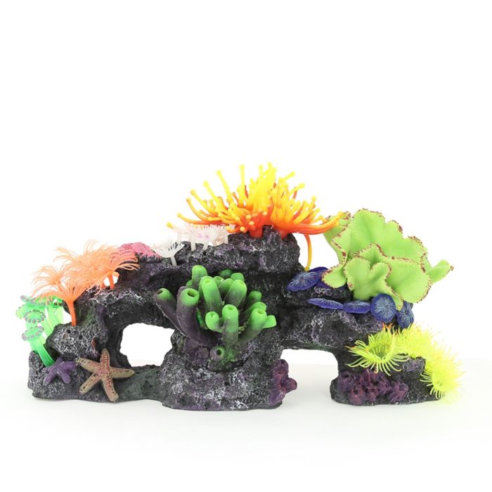 Композиция из кораллов пластик+силикон 40х20х20см (SH026K)