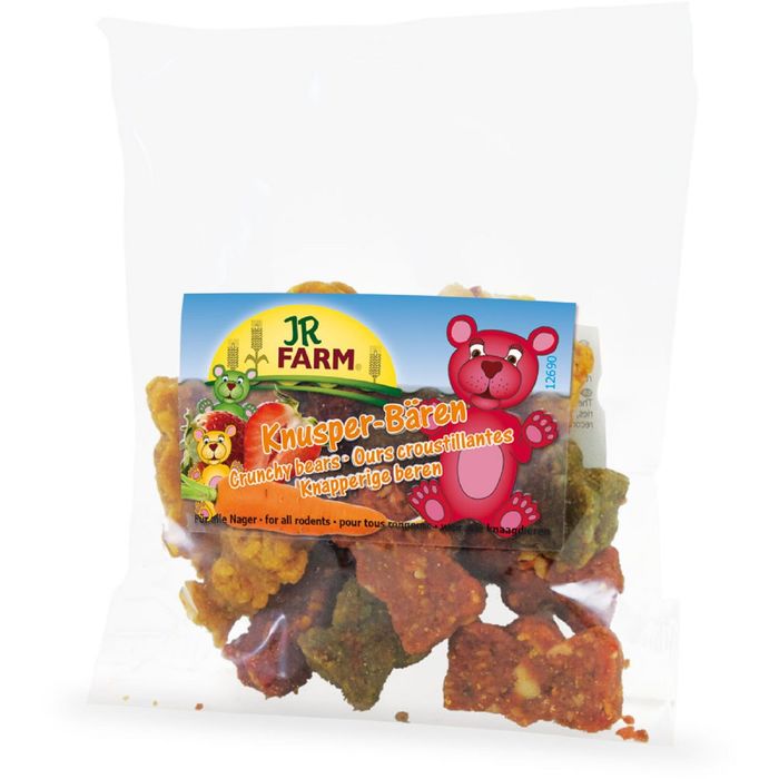 Лакомство JR FARM "Медвежата хрустящие"  для грызунов,  30г