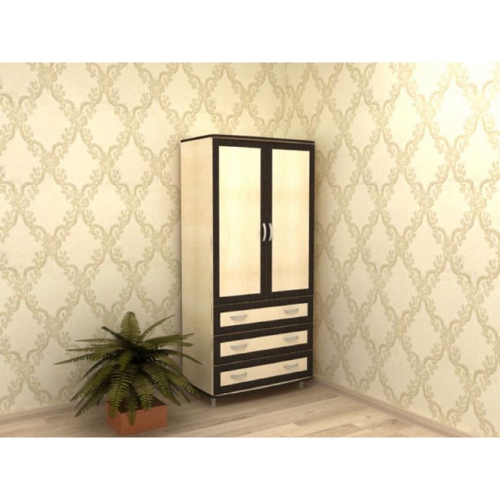 Шкаф Карат-1 Дуб молочный/венге