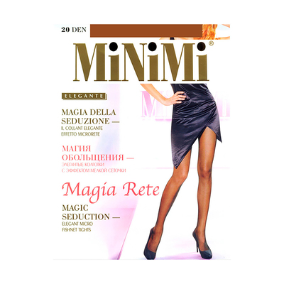 Колготки женские MiNiMi Magia Rete, 20 den, размер 2, цвет nero