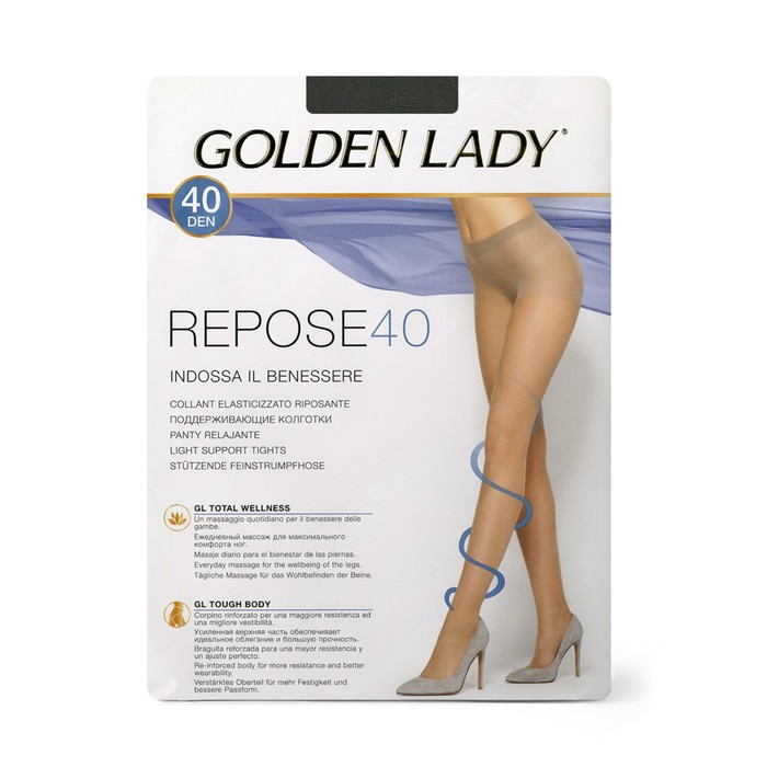 

Колготки женские Golden Lady Repose, 40 den, размер 4, цвет fumo