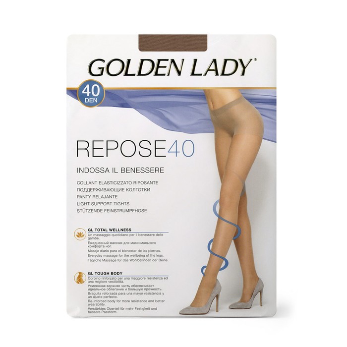 

Колготки женские Golden Lady Repose, 40 den, размер 2, цвет visone