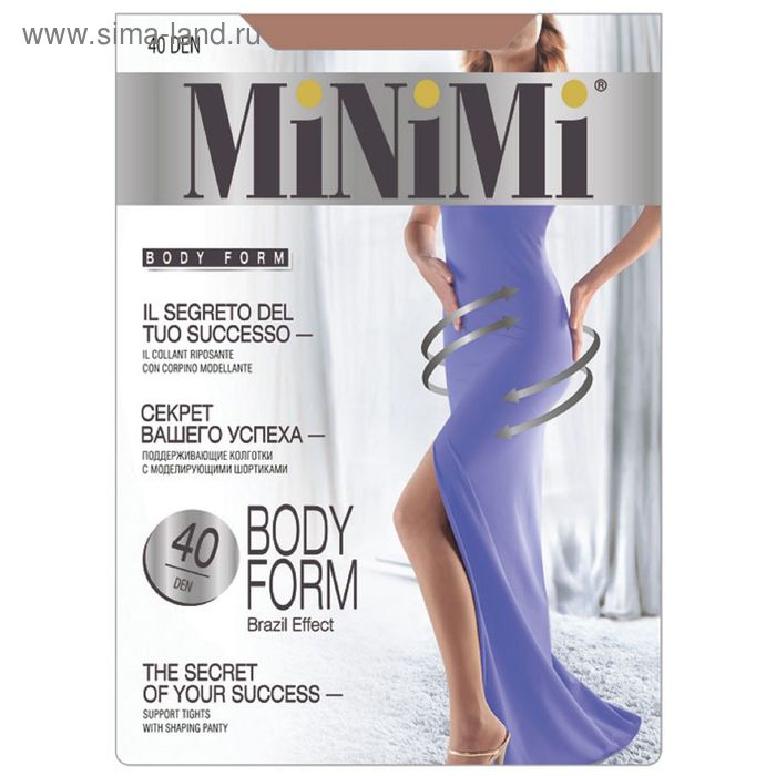 

Колготки женские MiNiMi Body Form, 40 den, размер 3, цвет nero