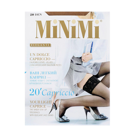 

Чулки женские MiNiMi Capriccio, 20 den, размер 3/4, цвет caramello