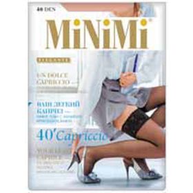 

Чулки женские MiNiMi Capriccio, 40 den, размер 3/4, цвет nero