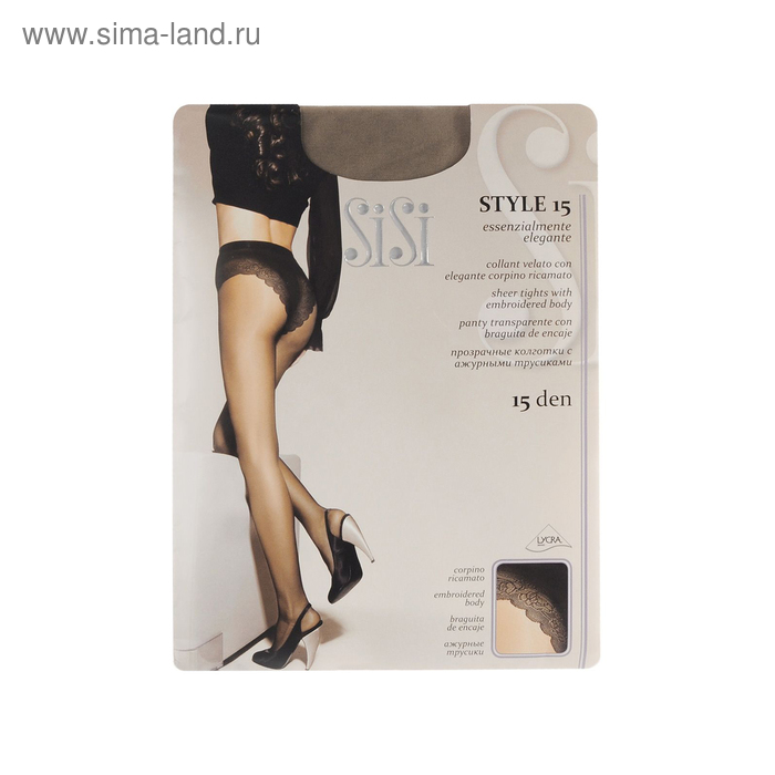

Колготки женские Sisi Style, 15 den, размер 4, цвет daino