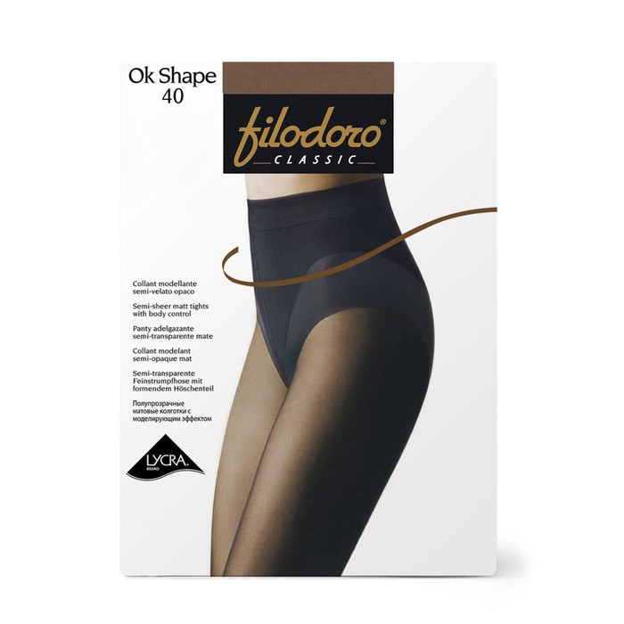 

Колготки женские Filodoro Ok Shape, 40 den, размер 4, цвет glace