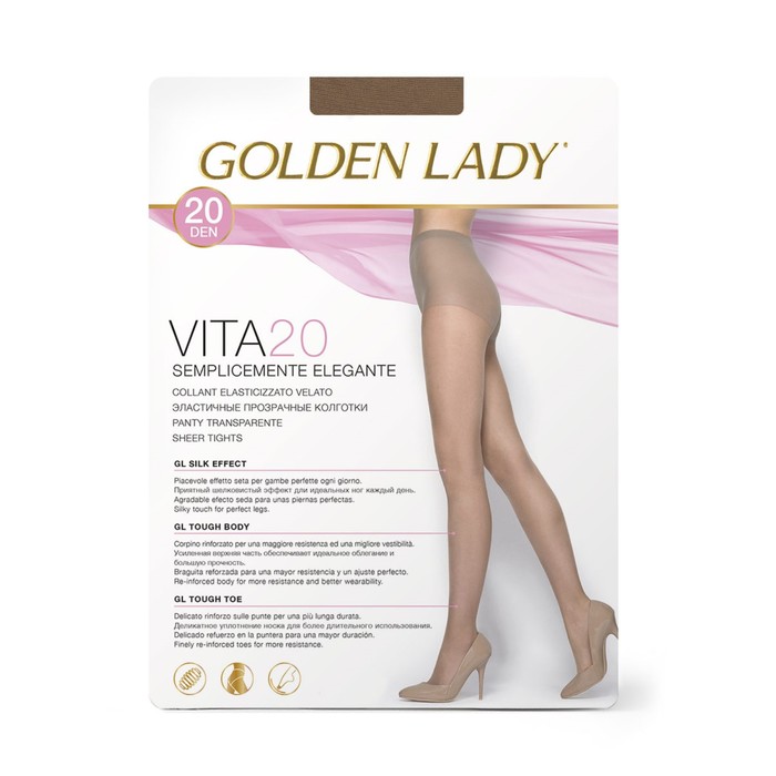 

Колготки женские Golden Lady Vita, 20 den, размер 3, цвет melon