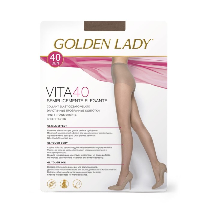 

Колготки женские Golden Lady Vita, 40 den, размер 3, цвет daino