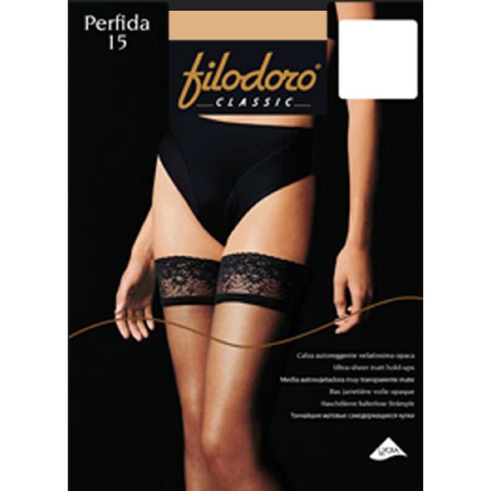Чулки "Filodoro classic" Perfida 15 Auto (120/6), р. 4, playa
