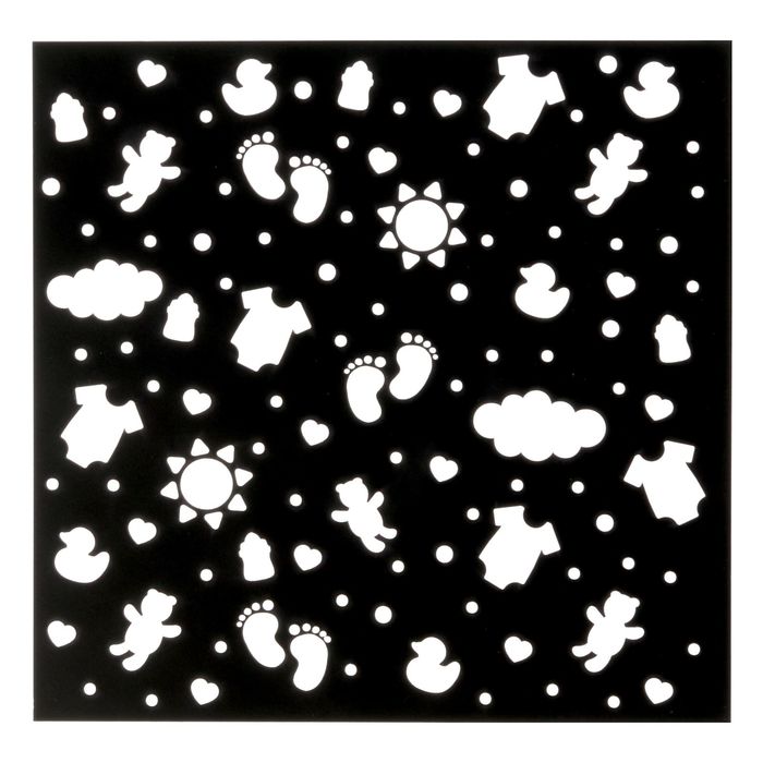 Трафарет для творчества "Малыш", 15 х 15 см