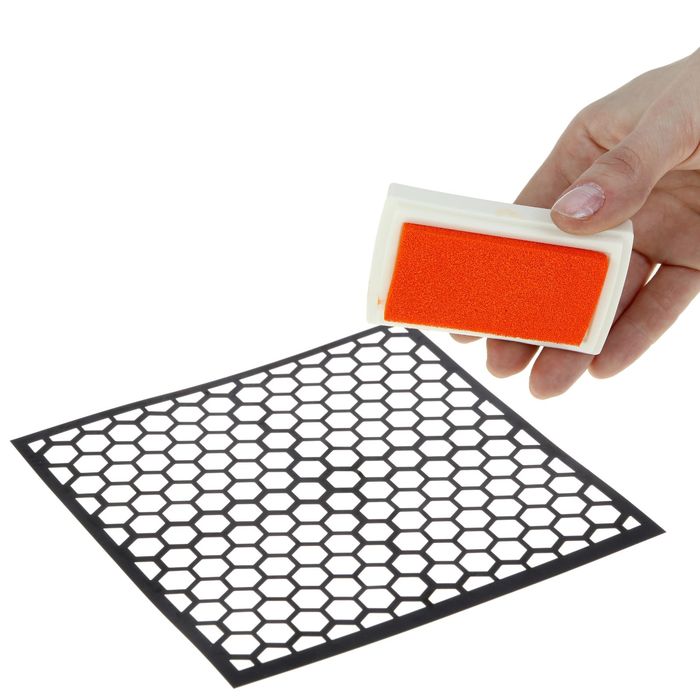 Трафарет для творчества "Соты", 15 х 15 см