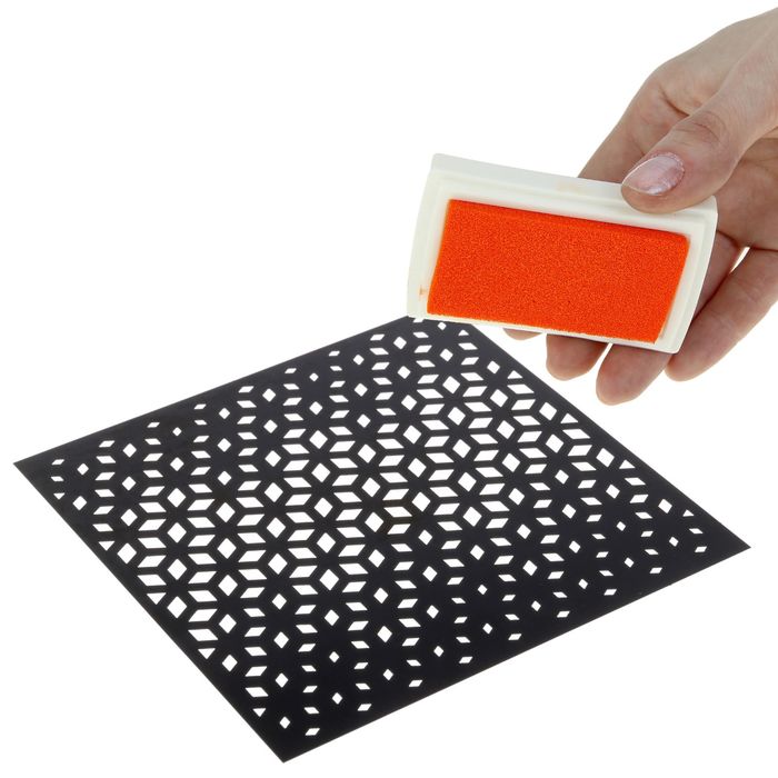 Трафарет для творчества "Ромбики", 15 х 15 см