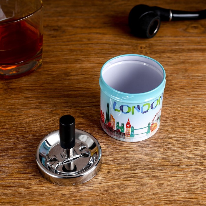 Пепельница бездымная Классика мини. Страны и города. Столицы микс 7*11,5см