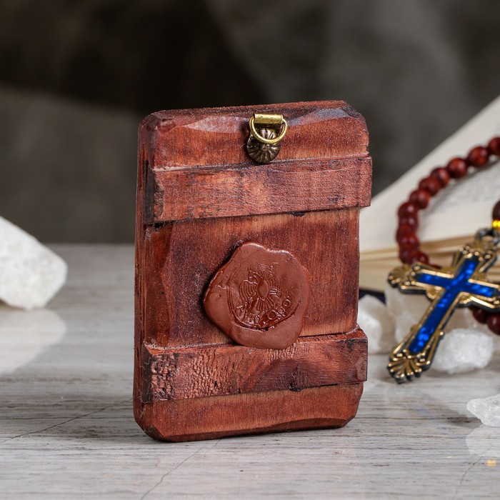 Икона под старину карманная "Спиридон Тримифунтский", 7х10 см