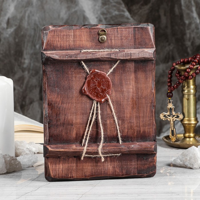 Икона под старину "Сергий Радонежский", 17х23 см