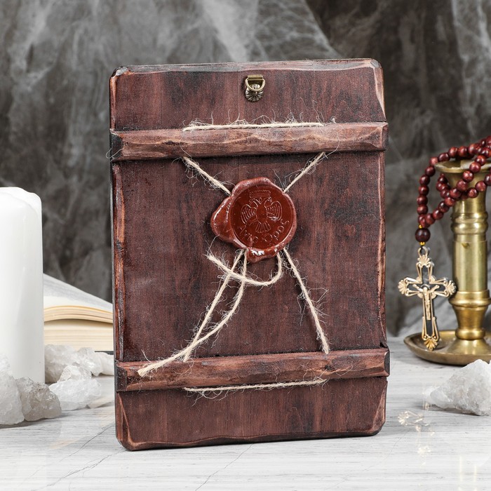 Икона под старину "Тихвинская Пресвятая Богородица", 17х23 см