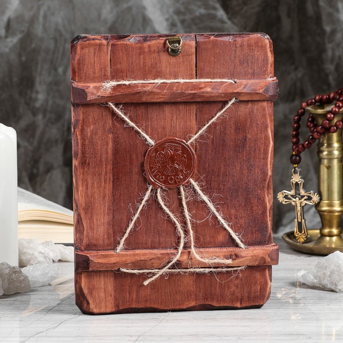 Икона под старину "Спиридон Тримифунтский", 17х23 см