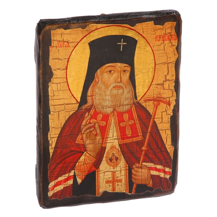 Икона под старину "Лука Крымский", 17х23 см