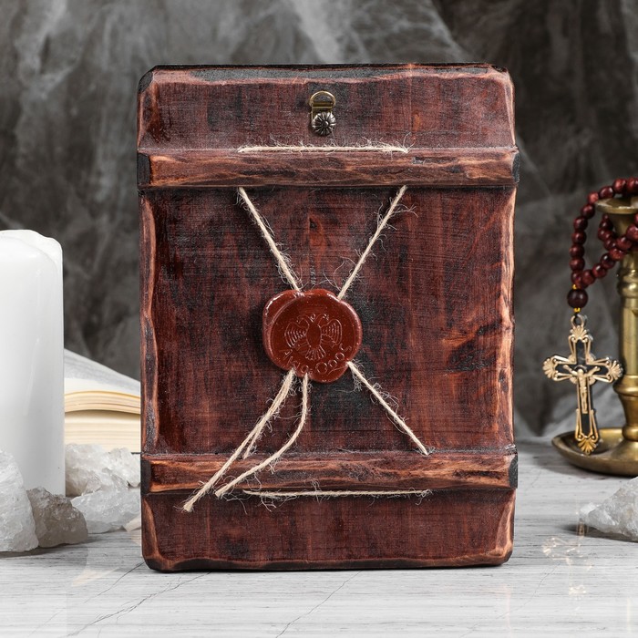 Икона под старину "Пантелеимон", 17х23 см