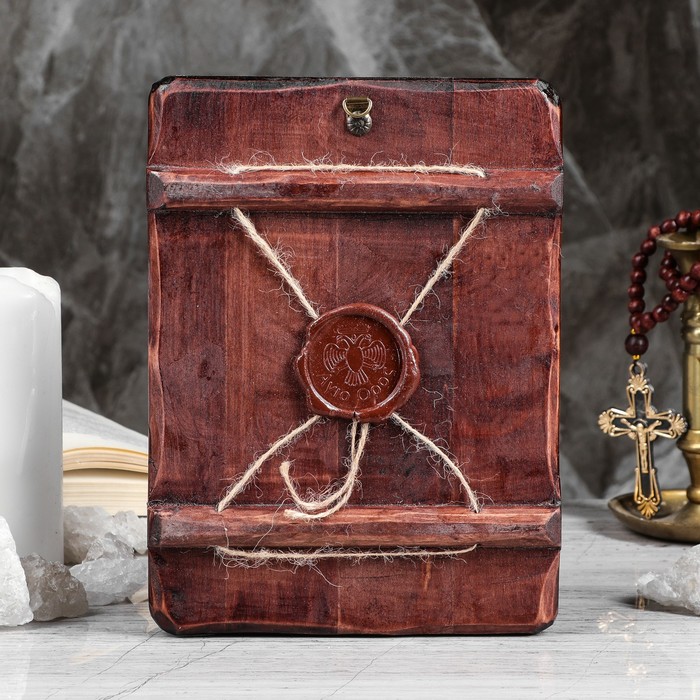 Икона под старину "Георгий Победоносец", 17х23 см