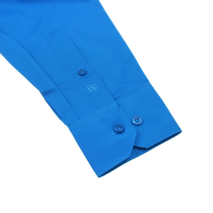Сорочка мужская BENAFFETTO SS 16 6301-5 S лазурно-синий, р-р 41-170-176