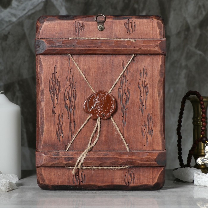 Икона под старину "Георгий Победоносец", 28х21 см